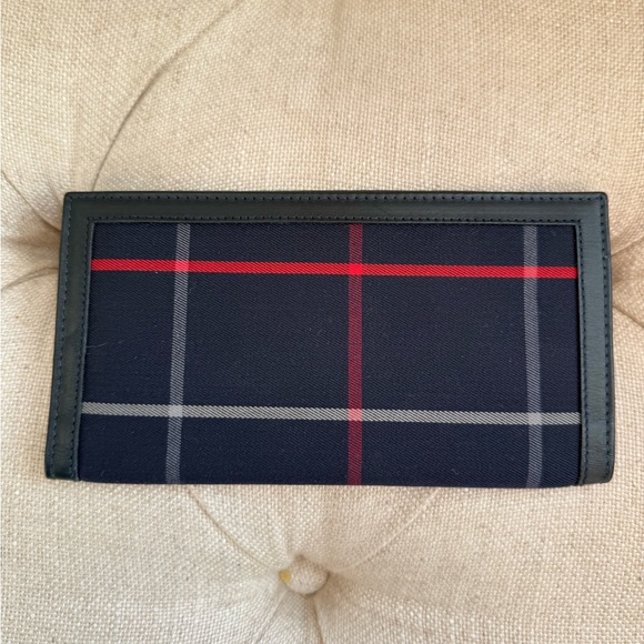 Burberrys Vintage Navy Nova Check Long Wallet - Picture 2 of 7